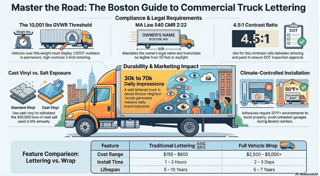 Truck Lettering in Boston